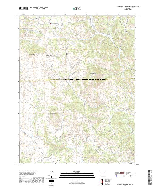 Thirtyone Mile Mountain, CO — USGS 7.5-minute topo (2022)