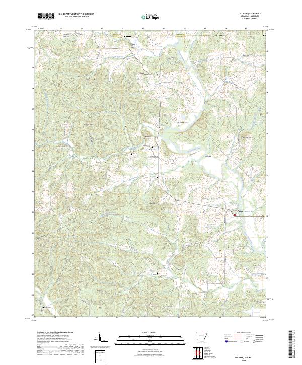 Dalton, AR-MO — USGS 7.5-minute topo (2024)