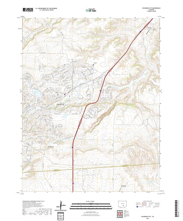 Colorado City, CO — USGS 7.5-minute topo (2022)