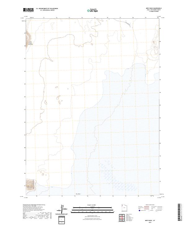 Miry Wash, UT — USGS 7.5-minute topo (2023)