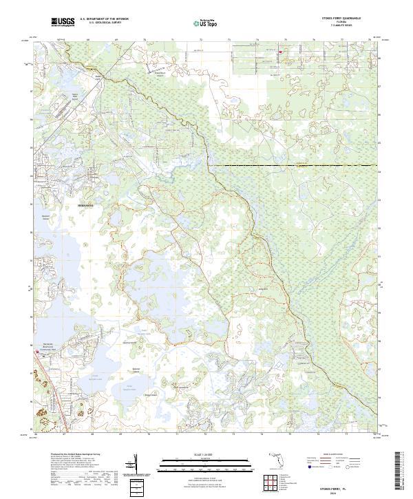 Stokes Ferry, FL — USGS 7.5-minute topo (2024)