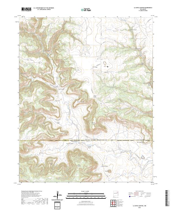 La Cinta Canyon, NM — USGS 7.5-minute topo (2023)