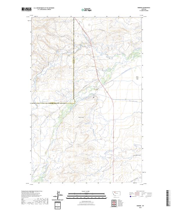 Robere, MT — USGS 7.5-minute topo (2024)
