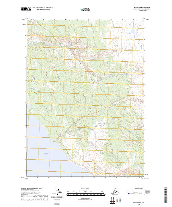 Kenai A-2 NW, AK — USGS 7.5-minute topo (2024)
