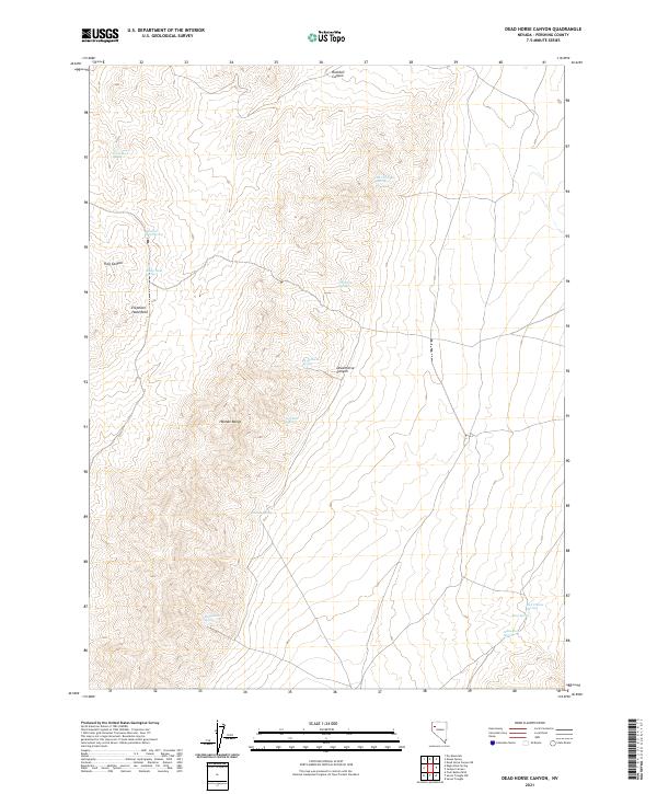 Dead Horse Canyon, NV — USGS 7.5-minute topo (2021)