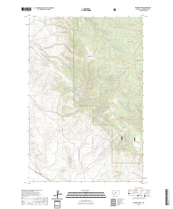 Manger Park, MT — USGS 7.5-minute topo (2024)