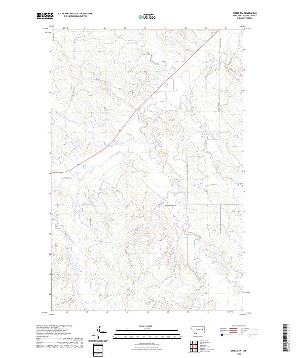 Circle SW, MT — USGS 7.5-minute topo (2024)