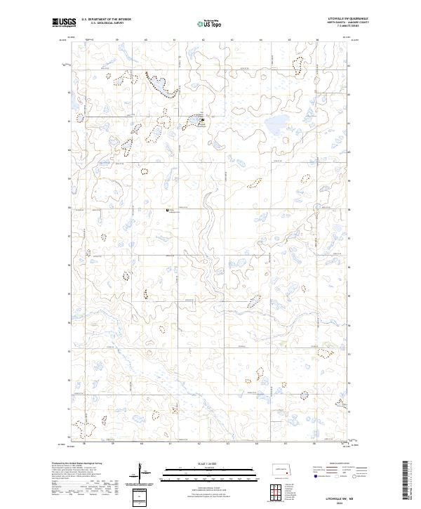 Litchville SW, ND — USGS 7.5-minute topo (2024)