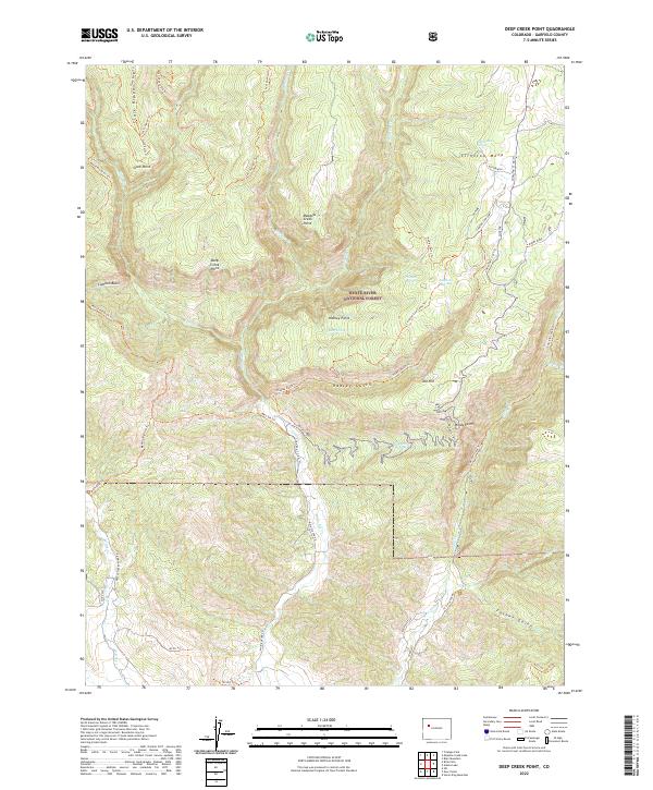 Deep Creek Point, CO — USGS 7.5-minute topo (2022)