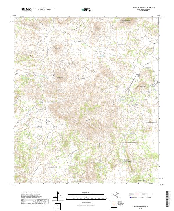 Christmas Mountains, TX — USGS 7.5-minute topo (2022)