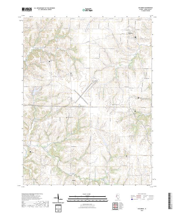 Columbus, IL — USGS 7.5-minute topo (2024)