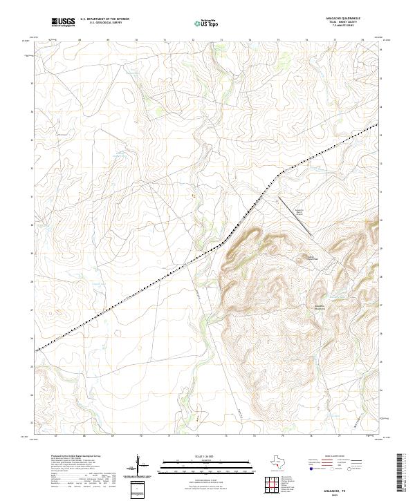 Anacacho, TX — USGS 7.5-minute topo (2022)
