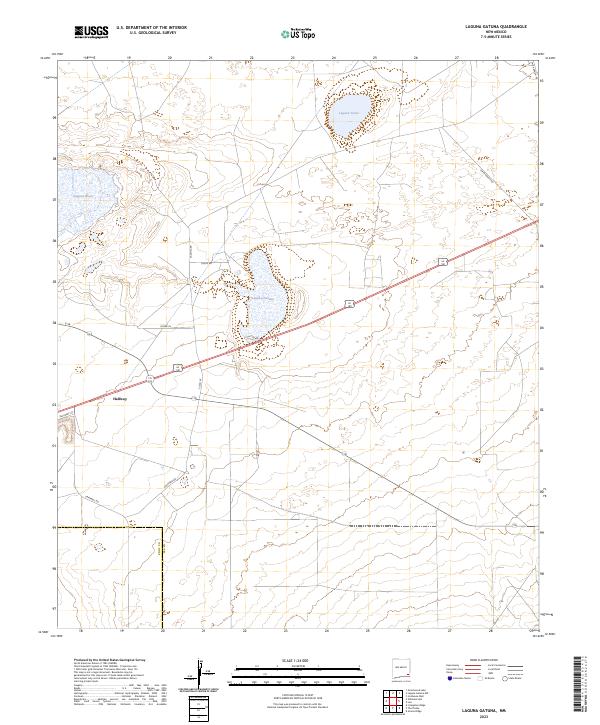 Laguna Gatuna, NM — USGS 7.5-minute topo (2023)