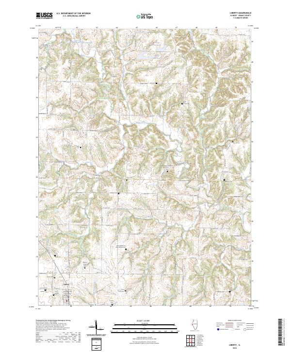 Liberty, IL — USGS 7.5-minute topo (2024)