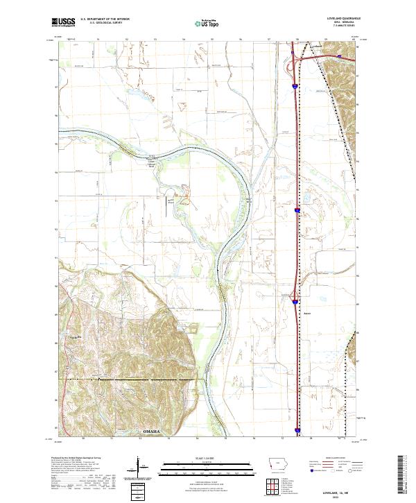 Loveland, IA-NE — USGS 7.5-minute topo (2022)