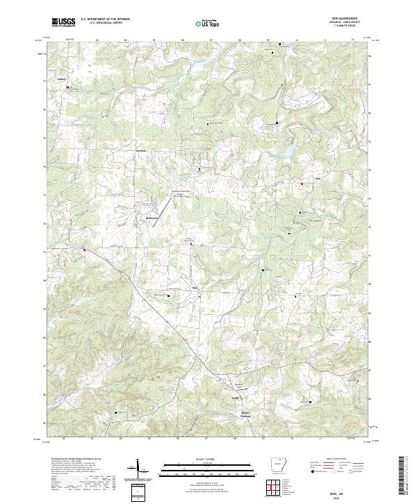 Zion, AR — USGS 7.5-minute topo (2024)