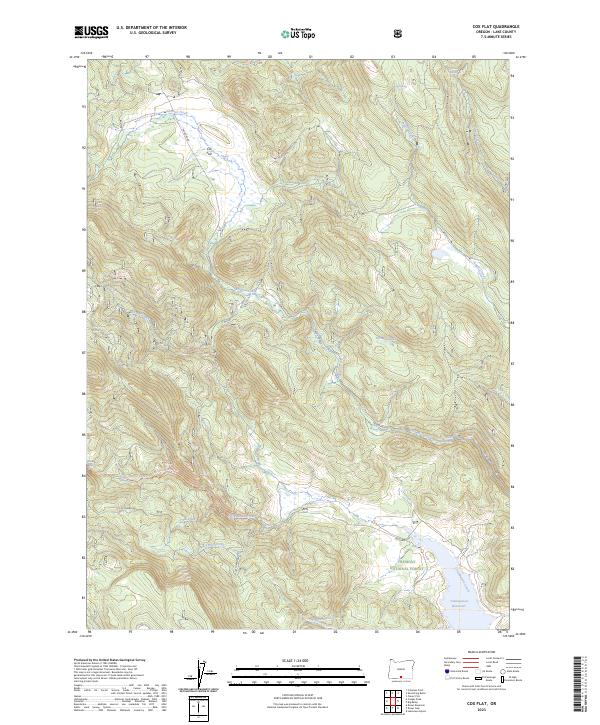 Cox Flat, OR — USGS 7.5-minute topo (2023)