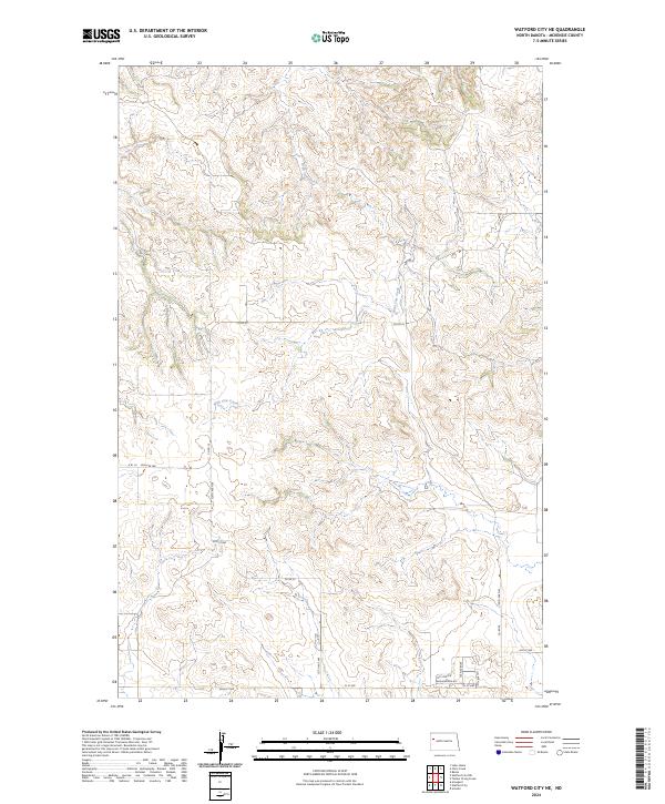 Watford City NE, ND — USGS 7.5-minute topo (2024)
