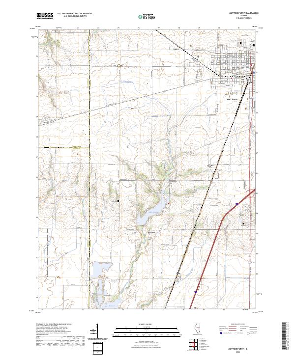 Mattoon West, IL — USGS 7.5-minute topo (2024)