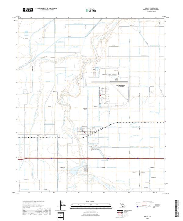 Seeley, CA — USGS 7.5-minute topo (2021)