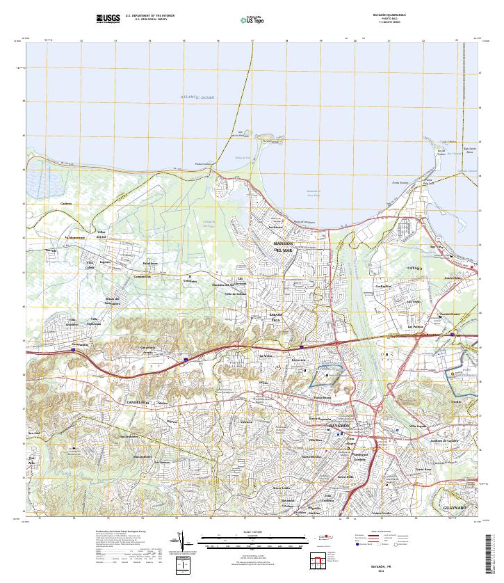 Bayamon, PR — USGS 7.5-minute topo (2024)