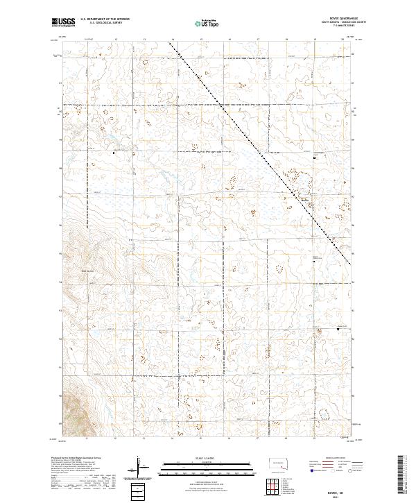 Bovee, SD — USGS 7.5-minute topo (2021)