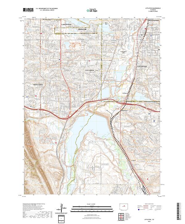 Littleton, CO — USGS 7.5-minute topo (2022)