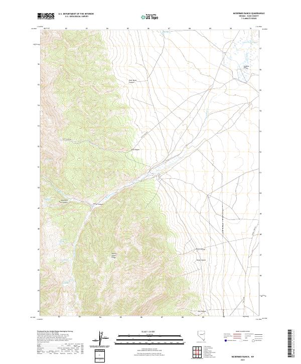 McDermid Ranch, NV — USGS 7.5-minute topo (2021)