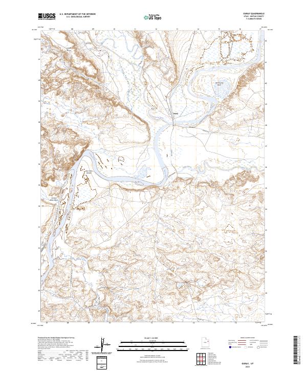Ouray, UT — USGS 7.5-minute topo (2023)