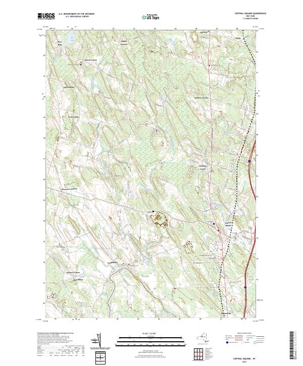 Central Square, NY — USGS 7.5-minute topo (2023)