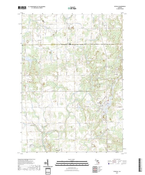 Otisville, MI — USGS 7.5-minute topo (2023)