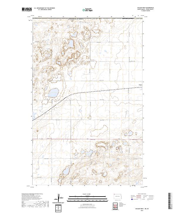 Colgan West, ND-SK — USGS 7.5-minute topo (2024)