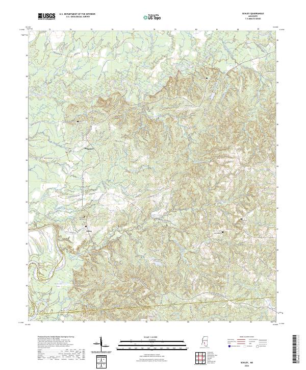 Schley, MS — USGS 7.5-minute topo (2024)
