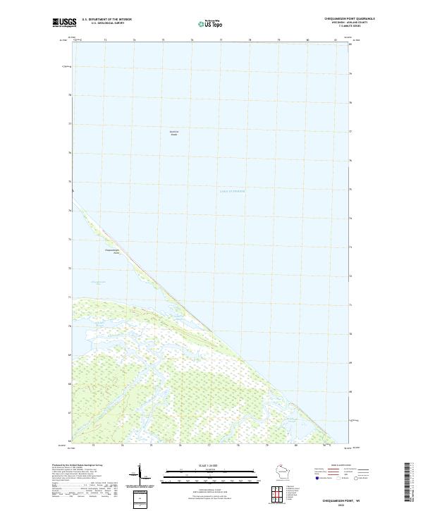 Chequamegon Point, WI — USGS 7.5-minute topo (2022)
