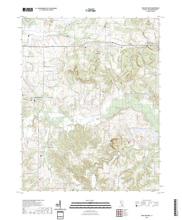 Crab Orchard, IL — USGS 7.5-minute topo (2024)