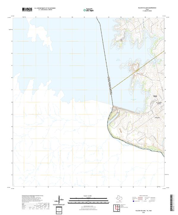 Falcon Village, TX,TAM, US — USGS 7.5-minute topo (2022)