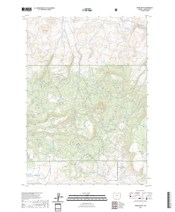 Drake Butte, OR — USGS 7.5-minute topo (2023)