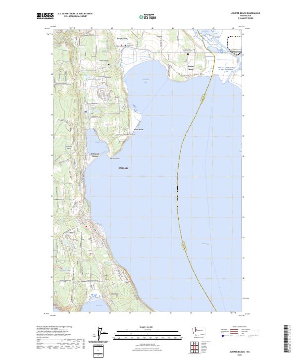 Juniper Beach, WA — USGS 7.5-minute topo (2023)
