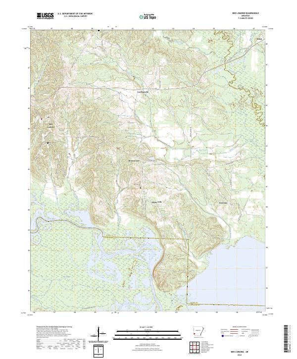Ben Lomond, AR — USGS 7.5-minute topo (2024)