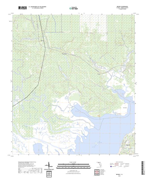 Beverly, FL — USGS 7.5-minute topo (2024)