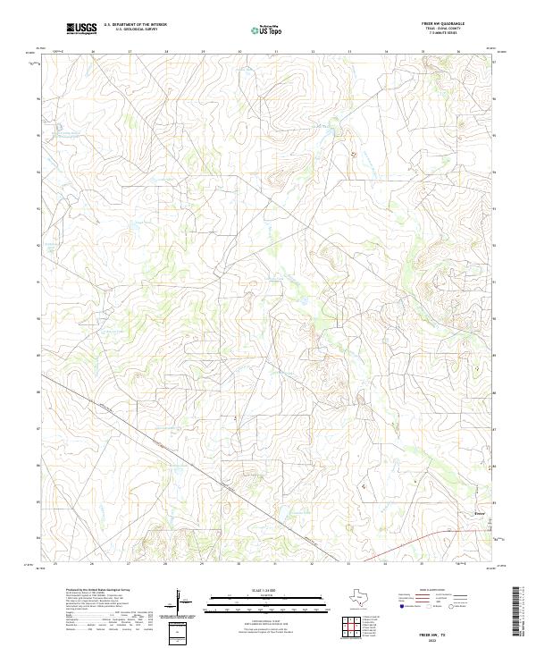 Freer NW, TX — USGS 7.5-minute topo (2022)