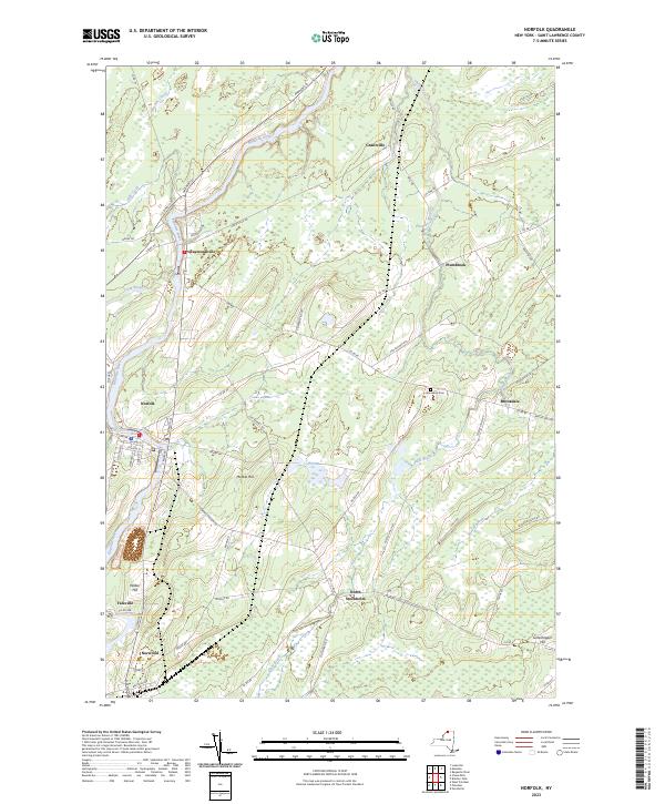 Norfolk, NY — USGS 7.5-minute topo (2023)