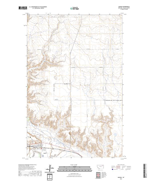 Nashua, MT — USGS 7.5-minute topo (2024)
