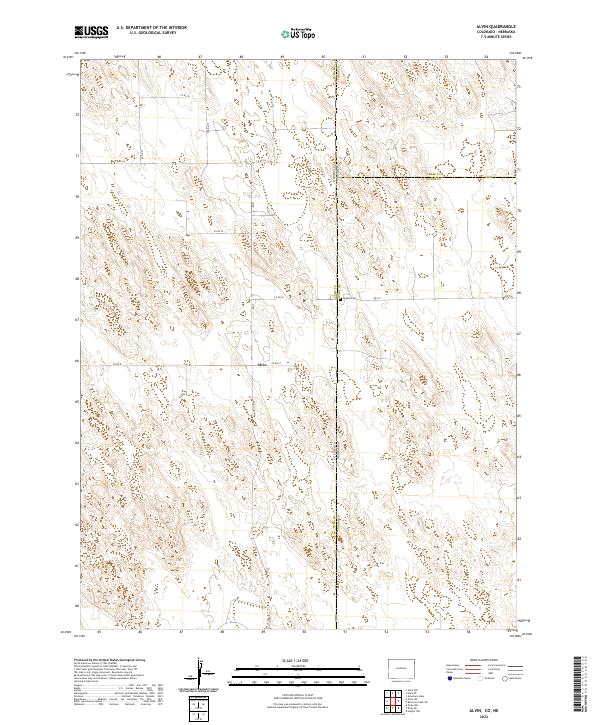 Alvin, CO-NE — USGS 7.5-minute topo (2022)