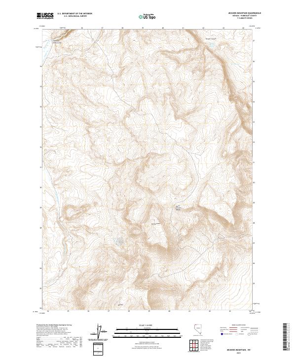McGhee Mountain, NV — USGS 7.5-minute topo (2021)