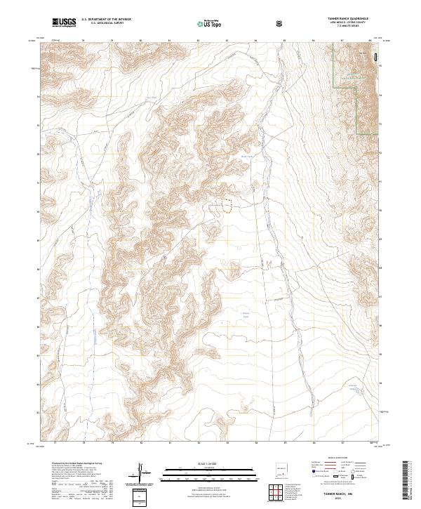 Tanner Ranch, NM — USGS 7.5-minute topo (2023)