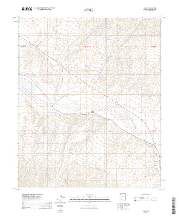 Calva, AZ — USGS 7.5-minute topo (2026)