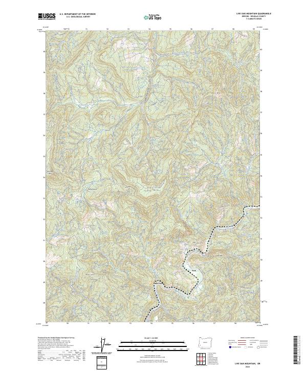 Live Oak Mountain, OR — USGS 7.5-minute topo (2024)