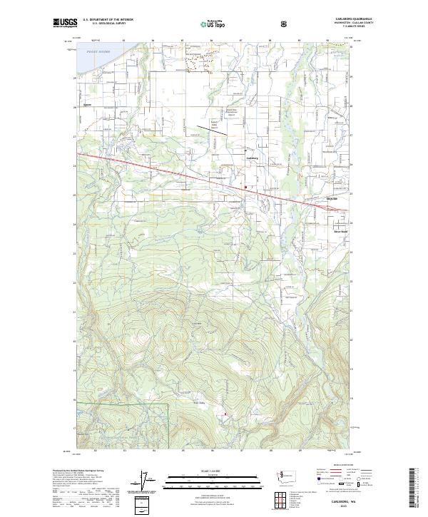 Carlsborg, WA — USGS 7.5-minute topo (2023)