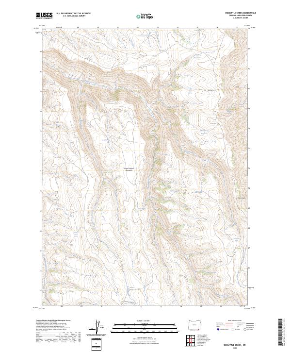 Doolittle Creek, OR — USGS 7.5-minute topo (2023)